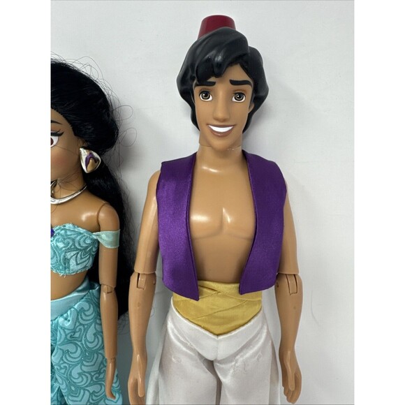 Disney Princess Classic Doll Aladdin Prince Ali 12 1/2'' and Jasmine Jointed Set - Picture 2 of 8